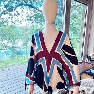 zara graphic top with tags